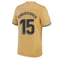 Barcelona Andreas Christensen #15 Fotballklær Bortedrakt 2022-23 Kortermet